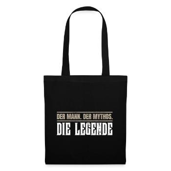 Der Mann. Der Mythos. Die Legende. - Stoffbeutel - Schwarz - Vorne