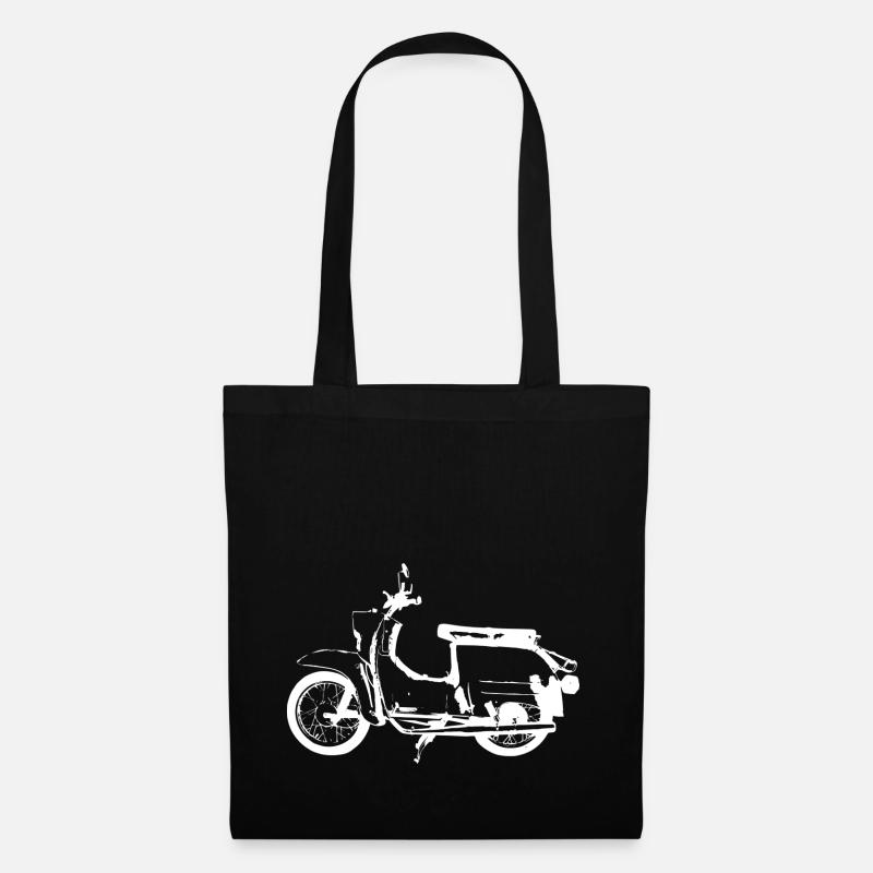 avaler blanc - Sac en tissu - noir