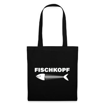 FISCHKOPF - Stoffbeutel - Schwarz - Vorne