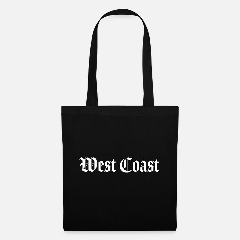 West Coast Hip Hop Rap West Side Geschenk - Stoffbeutel - Schwarz
