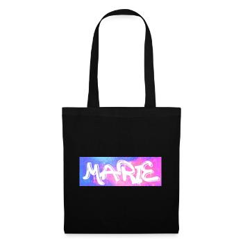 Marie Graffiti Neon Splash - Stoffbeutel - Schwarz - Vorne