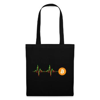 Diagramme du Bitcoin - Sac en tissu - noir - Devant