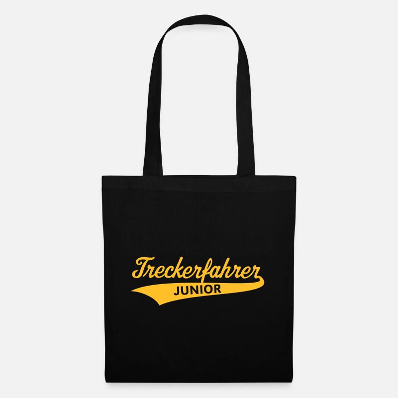 Treckerfahrer Junior (Trecker / Traktor / Sohn) - Stoffbeutel - Schwarz