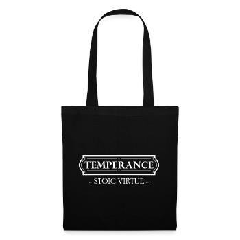 Stoicism Gift Stoic Virtue Temperance - Tote Bag - black - Front