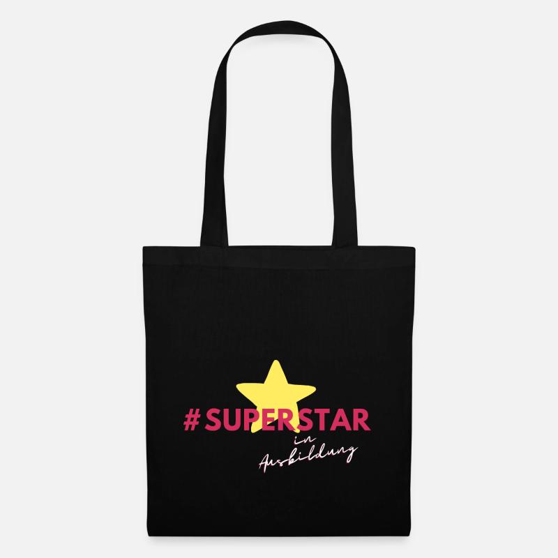 Superstar in Ausbildung - Stoffbeutel - Schwarz