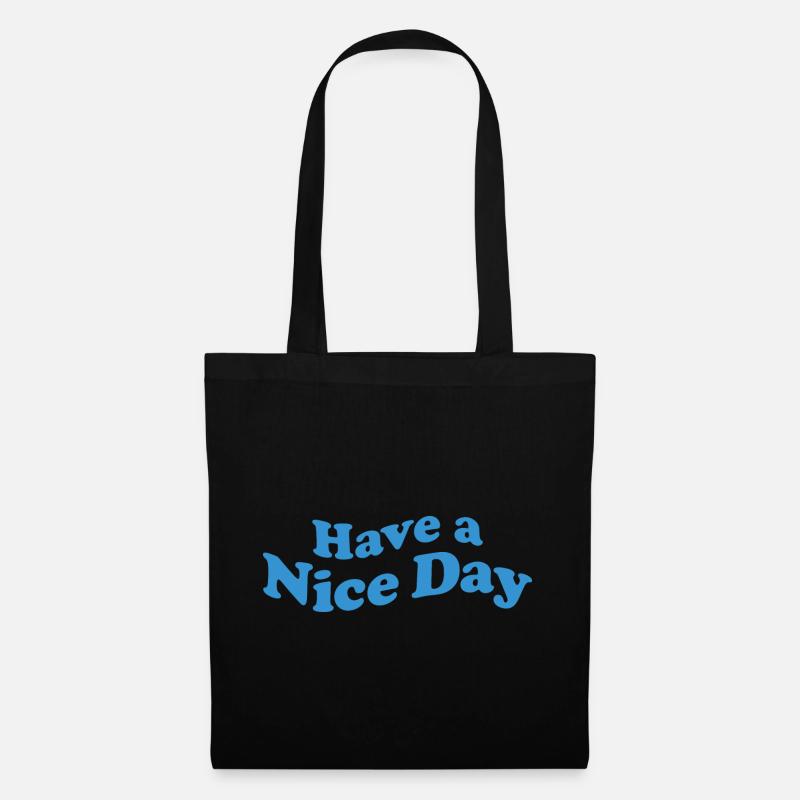 nice day - Stoffbeutel - Schwarz