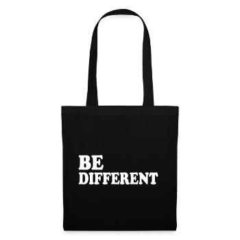 Be different - Stoffbeutel - Schwarz - Vorne