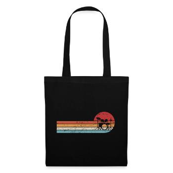 Retro Drums Batteur Batteur - Sac en tissu - noir - Devant