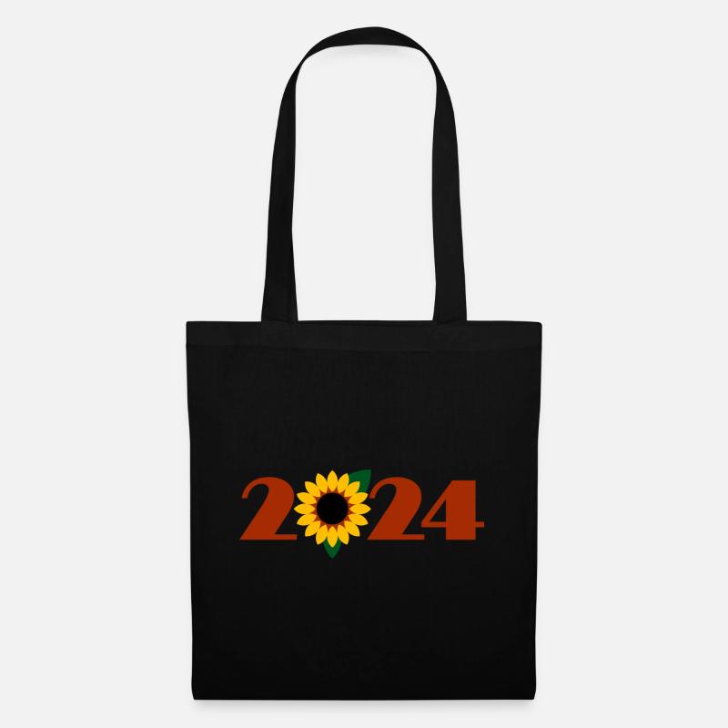 Sonnenblume 2024 - Stoffbeutel - Schwarz