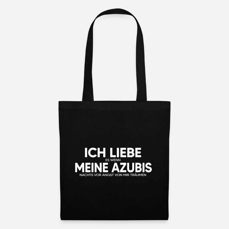 Ausbilder "Liebe meine Azubis" Mentor Coach - Stoffbeutel - Schwarz