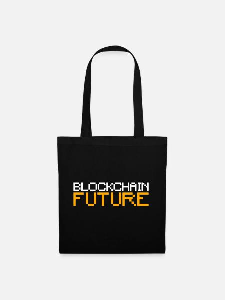 Blockchain Future Bitcoin - Stoffbeutel - Schwarz
