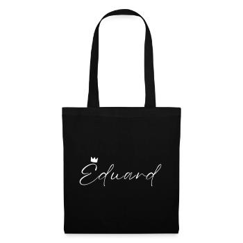 Eduard Name König T-Shirt Geschenk Männer - Stoffbeutel - Schwarz - Vorne