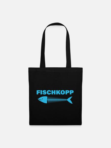 FISCHKOPP - Stoffbeutel - Schwarz