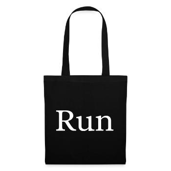 Run - Tote Bag - black - Front