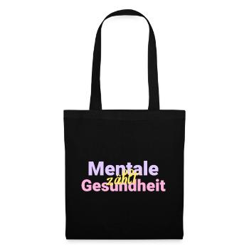 Mental health counts - Tote Bag - black - Front