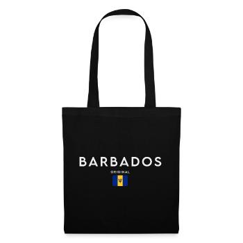 Flagge von Barbados, Barbados-Stolz - Stoffbeutel - Schwarz - Vorne