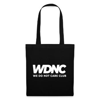 WDNC - We do not care Club - Tote Bag - black - Front