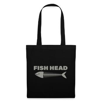 FISH HEAD - Stoffbeutel - Schwarz - Vorne