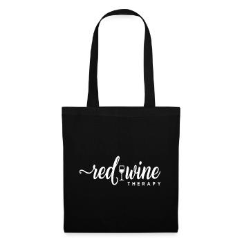 Thérapie par vin rouge Vin Relaxation - Sac en tissu - noir - Devant