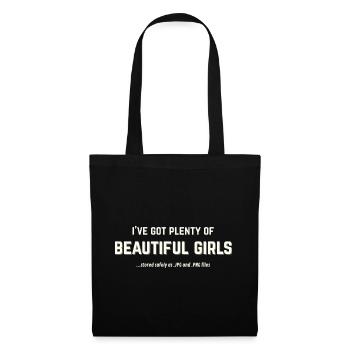 Beautiful Girls stockées sous forme de JPG et PNG - Sac en tissu - noir - Devant