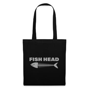 FISH HEAD - Stoffbeutel - Schwarz - Vorne