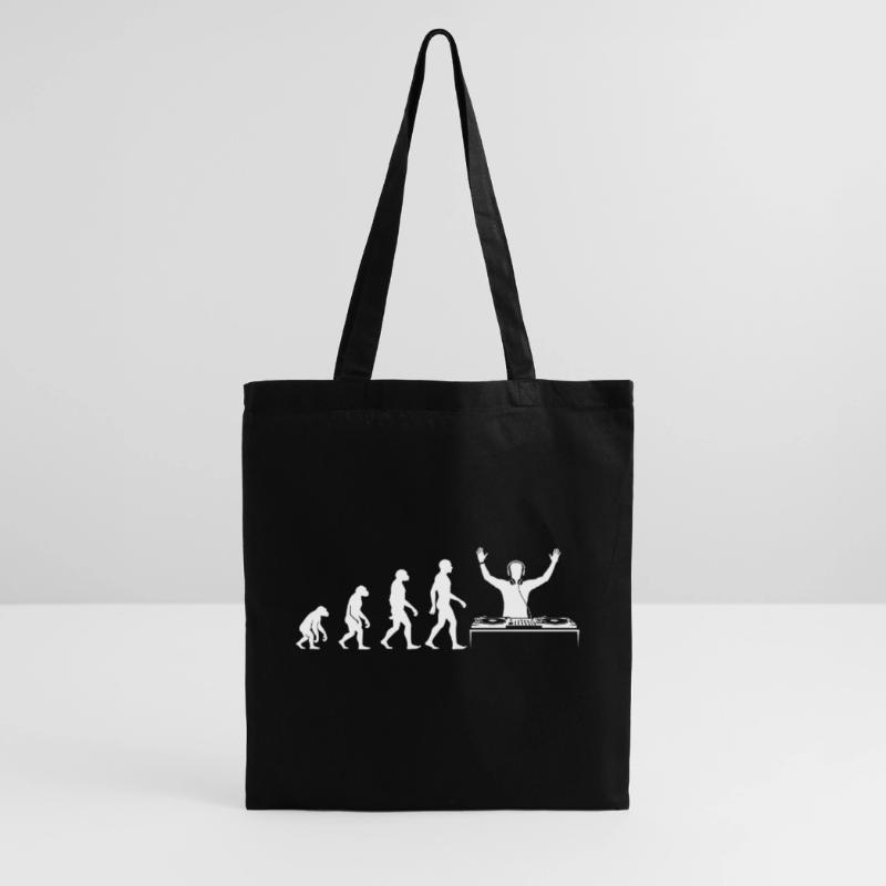 Evolution to a DJ with turntable Tote Bag