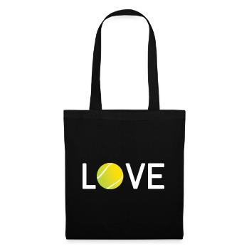 Amateur de tennis - Sac en tissu - noir - Devant
