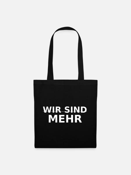 WIR SIND MEHR - Stoffbeutel - Schwarz