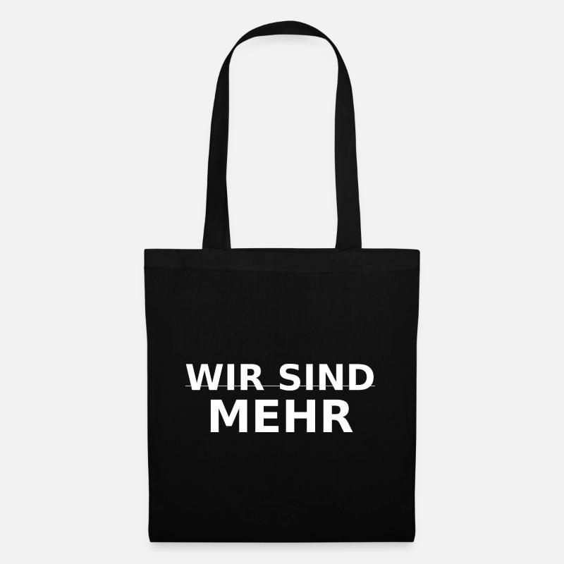 WIR SIND MEHR - Stoffbeutel - Schwarz