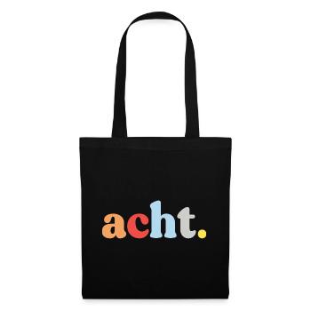 8e anniversaire Eight Retro - Sac en tissu - noir - Devant