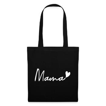 Mama – Muttertag - Stoffbeutel - Schwarz - Vorne