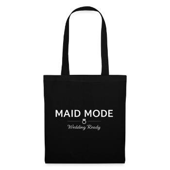 Maid Mode Hochzeitsfertiges Brautjungfernparty-Team - Stoffbeutel - Schwarz - Vorne