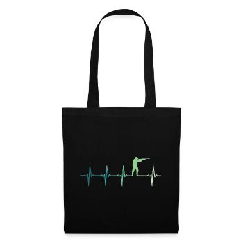 chasse Battement de coeur chasseur  - Sac en tissu - noir - Devant