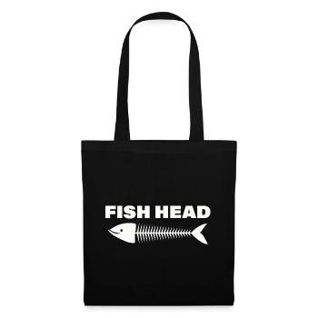 FISH HEAD - Stoffbeutel - Schwarz - Vorne