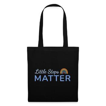 Little Steps Matter Rainbow Blue - Tote Bag - black - Front