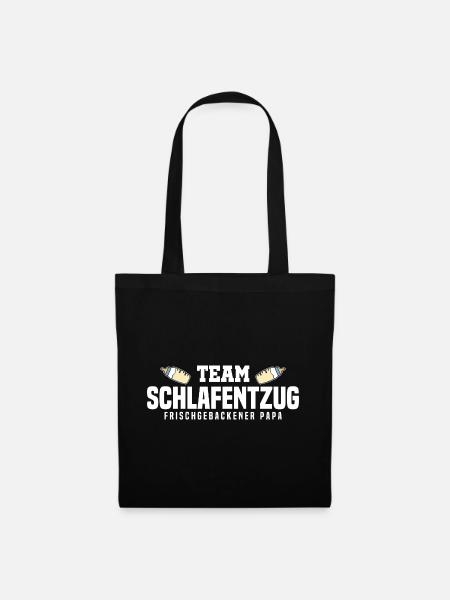 Team Schlafentzug Frischgebackener Papa - Stoffbeutel - Schwarz