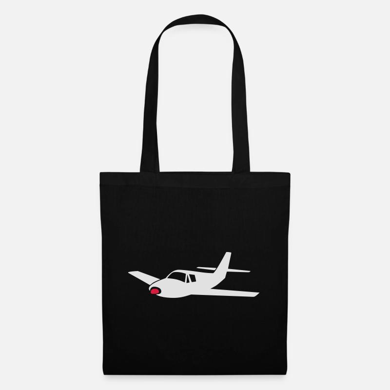 small aircraft (colors can be customized!) - Tote Bag - black
