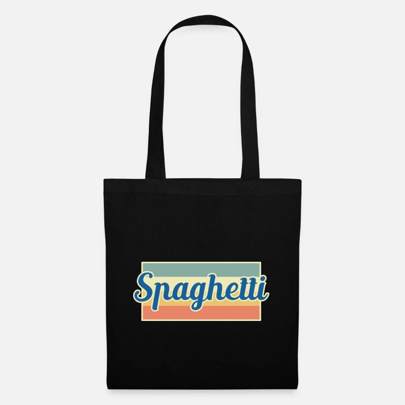 Spaghetti - Sac en tissu - noir