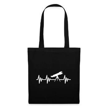 Rythme du cœur télescopique Astronomie Heartbeat Astronomy - Sac en tissu - noir - Devant