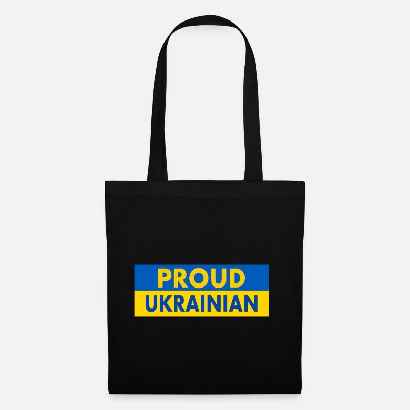 Proud ukrainian - Stoffbeutel - Schwarz