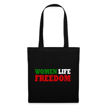 Women life freedom - Stoffbeutel - Schwarz - Vorne