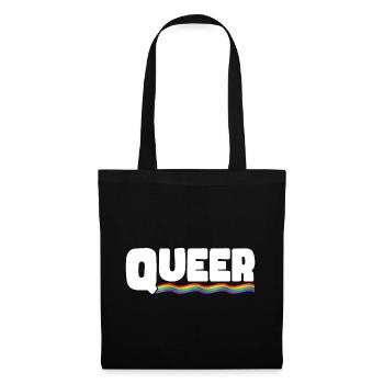 Rainbow Connection Embrace, Happy Pride - Stoffbeutel - Schwarz - Vorne
