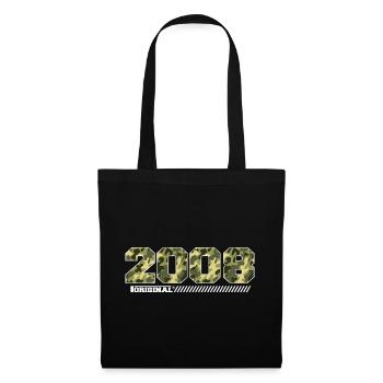 2008 Cadeau Anniversaire Vintage 2008 Armée - Sac en tissu - noir - Devant