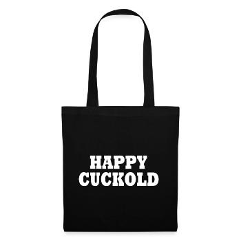 Happy cuckold - Stoffbeutel - Schwarz - Vorne