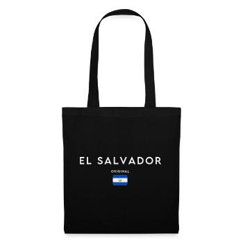 Drapeau du Salvador, fierté salvadorienne - Sac en tissu - noir - Devant