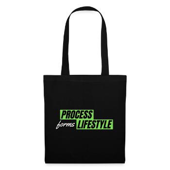 Processus formes style de vie - Sac en tissu - noir - Devant
