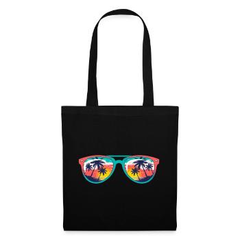 Sunset Palms Sunglasses  - Tote Bag - black - Front