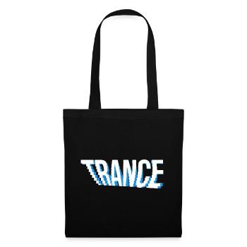 trance music logo design. - Tote Bag - black - Front