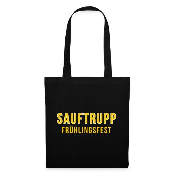 Sauftrupp Frühlingsfest 2026 – Bierfest Crew - Stoffbeutel - Schwarz - Vorne