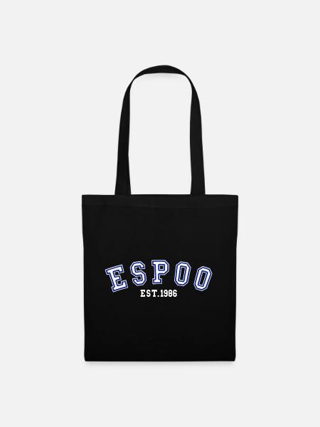 Espoo gegründet 1986 - Stoffbeutel - Schwarz